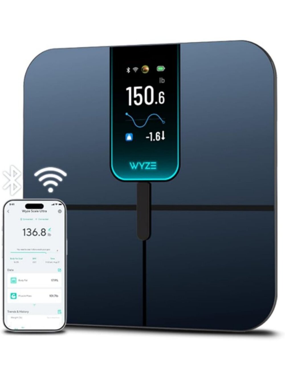 Ultra Smart Body Weight Scale - Measures BMI & Muscle Mass, Health Tracker